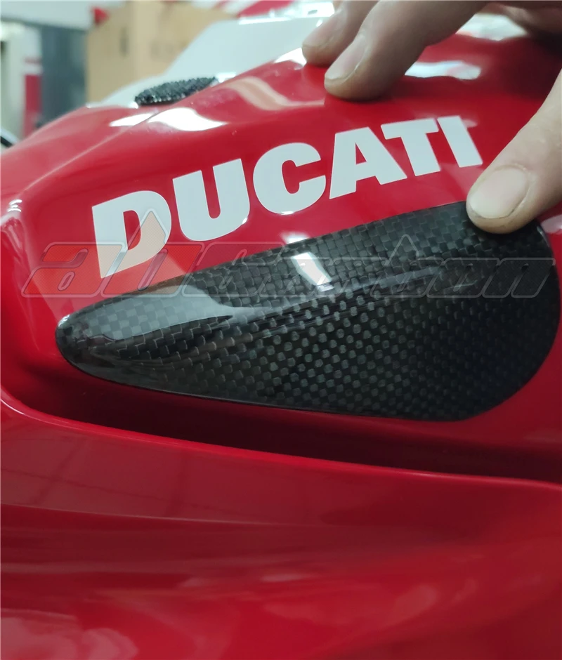 Zbiornik paliwa pokrywa boczna Fairing osłona przed uderzeniem dla Ducati Panigale V4 V4S Streetfight V4 2018-2021 pełne włókno węglowe