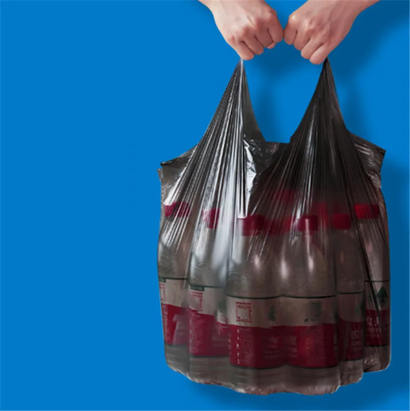 

Portable Garbage Bag Bathroom Dormitory Household Plastic Bags Vest Type Black Trash Bag Disposable Environmental Cleaning Bag
