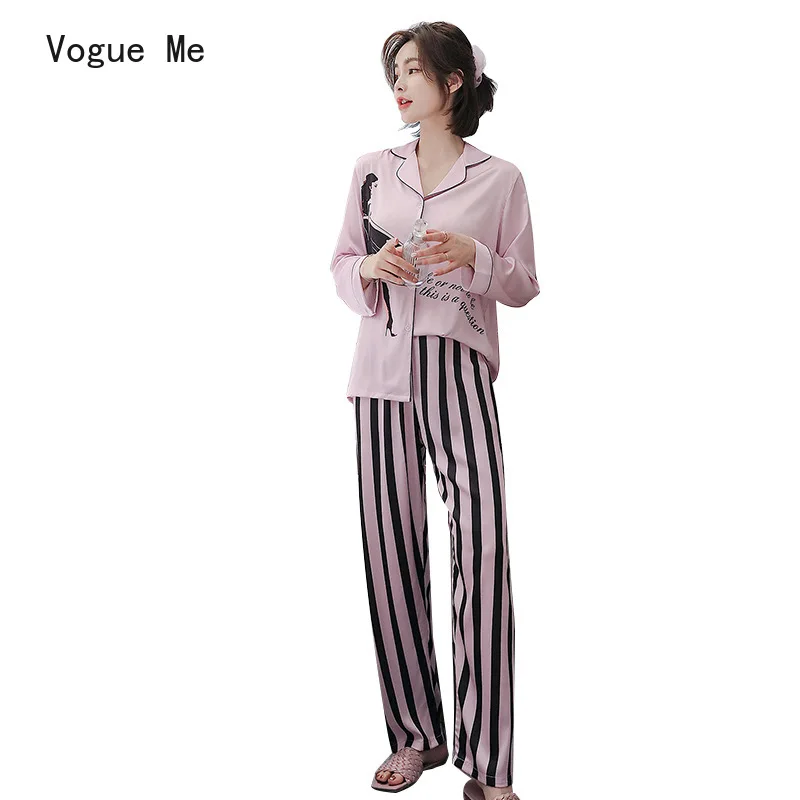 Вискозное волокно пижама из тонкой ткани для женщин летние INS чистый красный