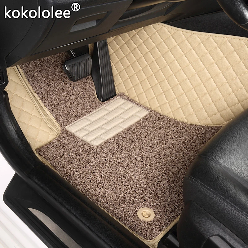 Пользовательские автомобильные коврики для hyundai santa fe getz tucson ix25 ix35 creta elantra kona i30 кожа все модели автомобильные коврики аксессуары
