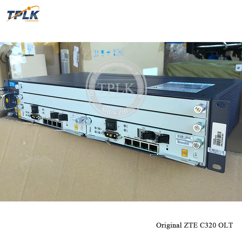 AliExpress горячая Распродажа оригинальные мини zte C320 шасси OLT GPON с 2* 1GE SMXA/1 карточная игра, постоянного тока(-48/72 V) Источник питания английской прошивкой