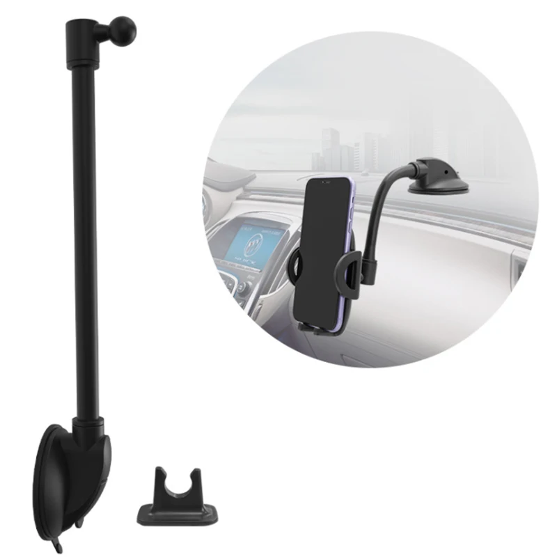 long arm car phone holder dashboard windshield mount for all cellphones free global shipping
