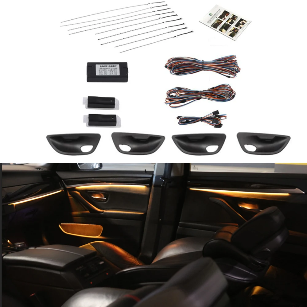 Черный 9 цветов автоматическое преобразование Автомобиля неоновые двери