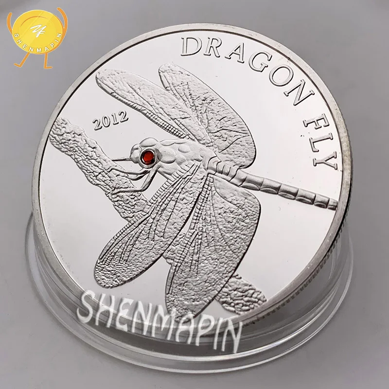 2012 Канада Дракон муха бриллиантовый Кристалл памятная монета королева елива