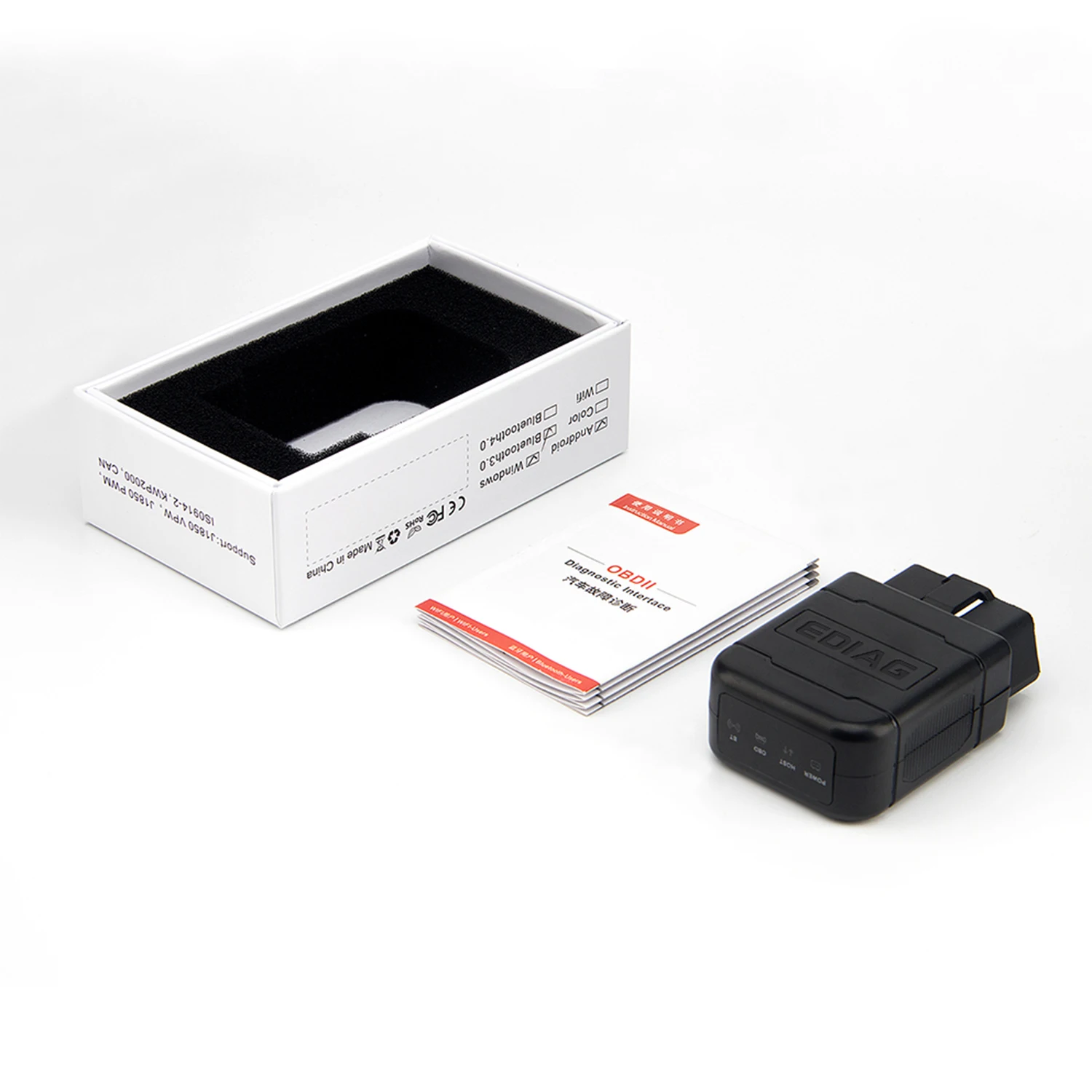 

Ediag P01 ELM327 bluetooth V1.5 PIC1825K80 P02 WIFI OBD2 Android/IOS