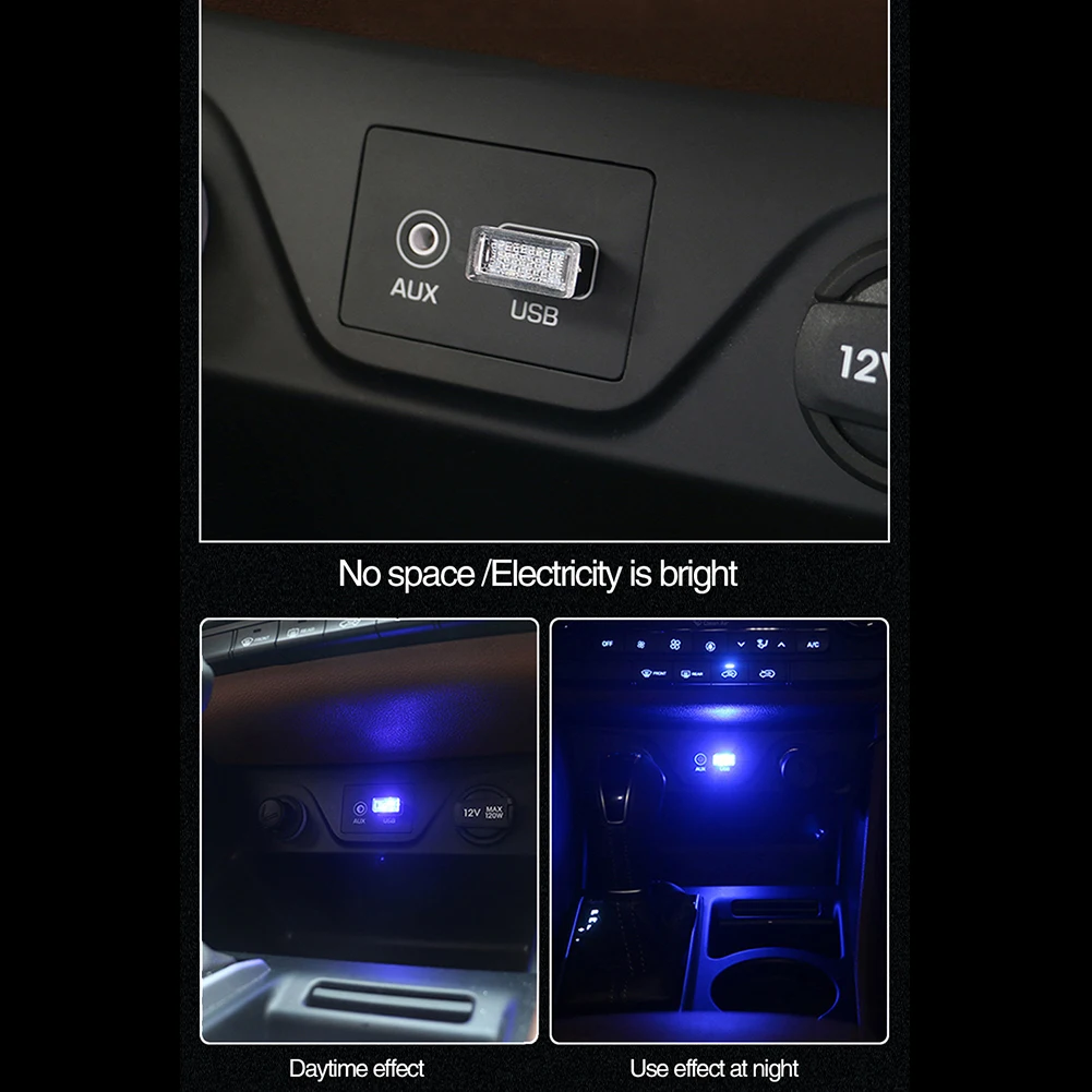 

Car Usb Atmosphere Light Led Free Change Decorative Lights Car Foot Lighting Lights Car Cigarette Lighter Atmosphere Lights
