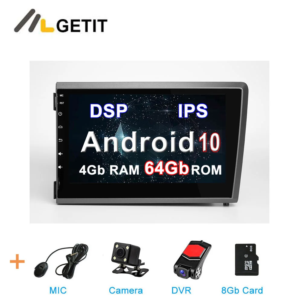 4G-CAMERA-DVR-SD-DSP DSP ips rom Android 10 Автомобильный DVD стерео Мультимедиа Радио gps для Volvo S60 V70 XC70 2000-2004 - Цвет: 4G-CAMERA-DVR-SD-DSP