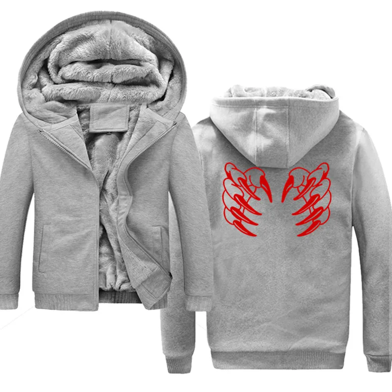 

Sweatshirt For Men 2019 Hot Sale Thick Hoodie Print Claw Hands Fashion Streetwear Fitness Men's Sportswear Hoodies
