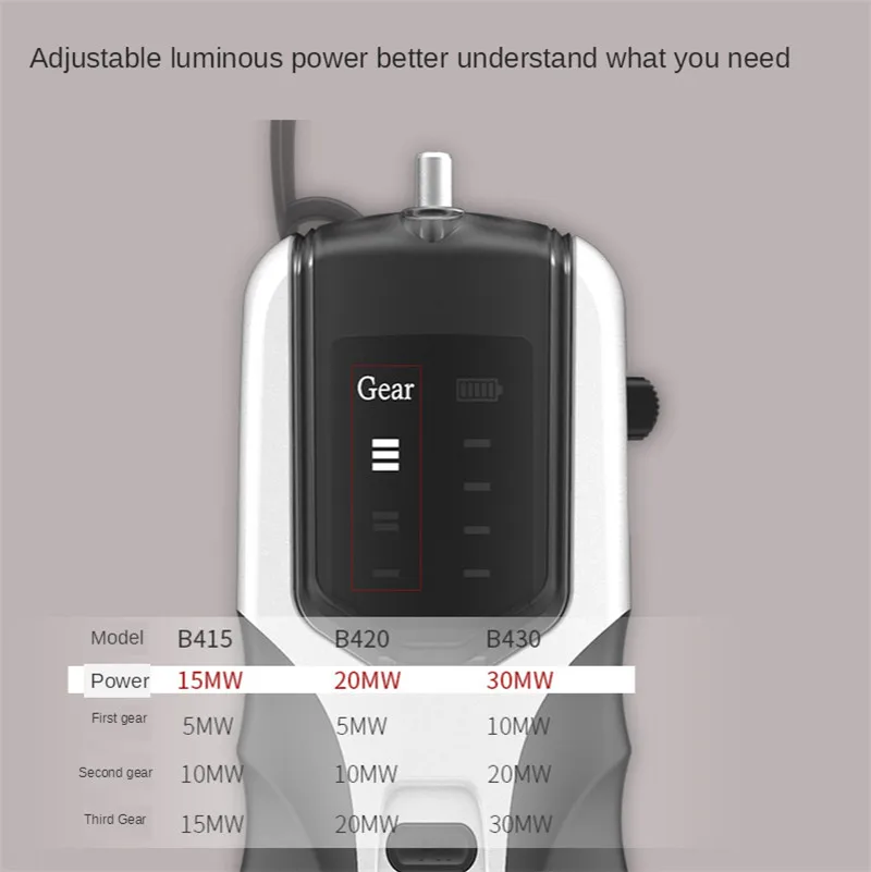 

10km 20MW 30km Fiber Red Light Source Laser Pen Rechargeable ST/SC/FC Built In Lithium Battery