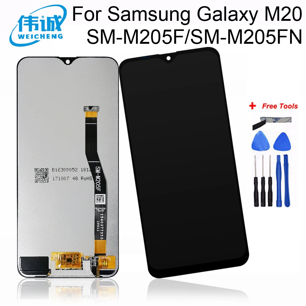 ЖК-дисплей с сенсорным экраном и дигитайзером в сборе для SAMSUNG GALAXY M10 M20 M30 M30S