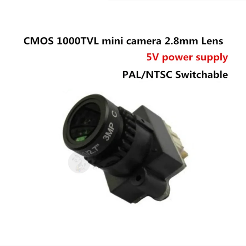 CMOS 1000TVL FPV мини камера с объективом 2 8 мм 5 в P/N для самодельного дрона