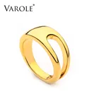 Ажурное кольцо VAROLE в стиле панк для женщин, золотистые минималистичные кольца на палец, вечерняя бижутерия, хороший подарок