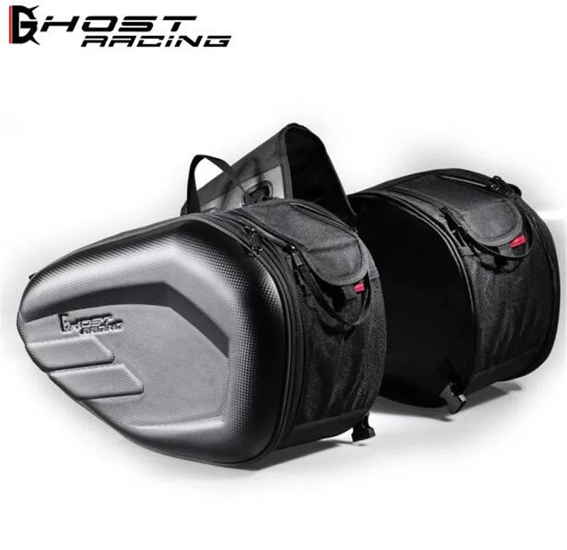 

58L Motorcycle Helmet Bag Saddlebags Rear Seat Luggage Large Capacity Multi-use Expandable Body Frame Tank Bag 600D Oxford