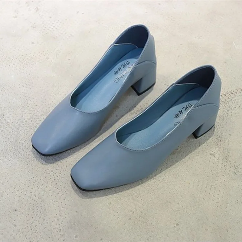 Cresfimix/женские милые туфли с круглым носком Светильник Цвет синий Слипоны на