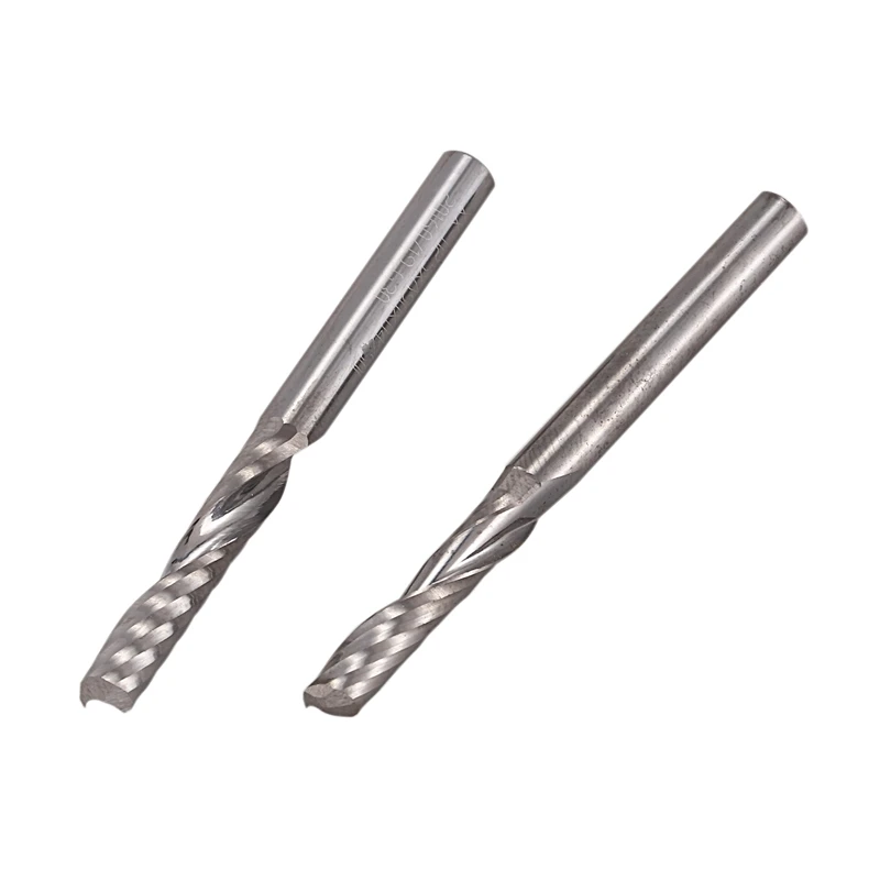 15Pcs SHK 4Mm Single Flute Down-Cut Spiral Endmills Left Hand Cutting Bit for Plastic Pvc Acrylic MDF Aluminum Woodworking | Инструменты