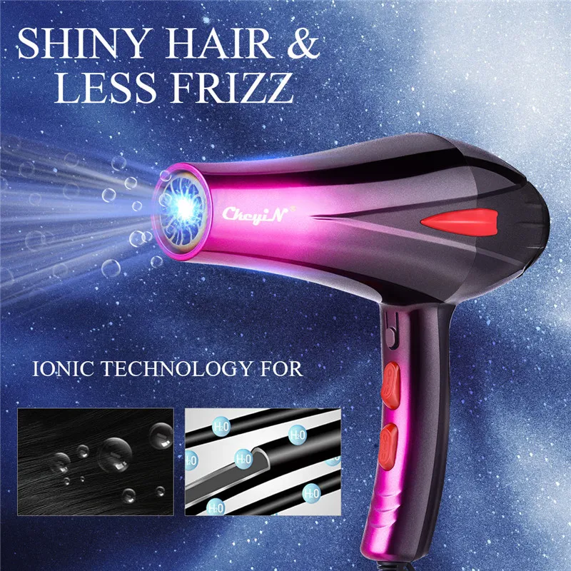 

4000W Blue Light Professional Hair Dryer Adjustable Wind Blow Air Concentrator Nozzle Diffuser Hairdryer Blower Hair Styler