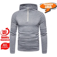 pleated clothes2021 mens hoodie simple clothes hooded sweatshirt fashion brand sportswear slim soft hooded