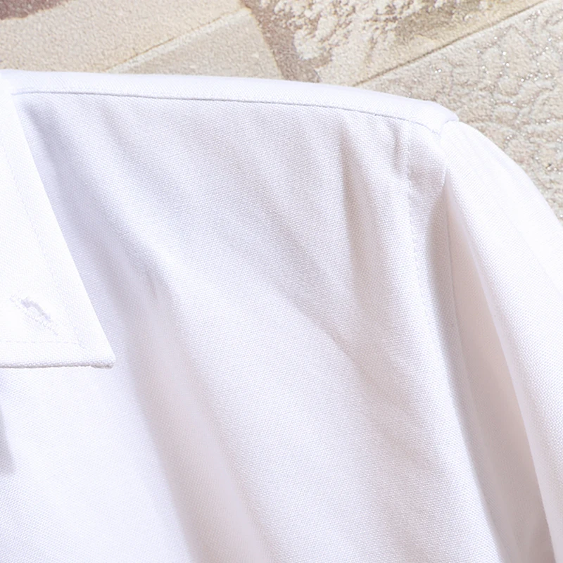 Мужская приталенная рубашка Повседневная дышащая из ткани Оксфорд с воротником