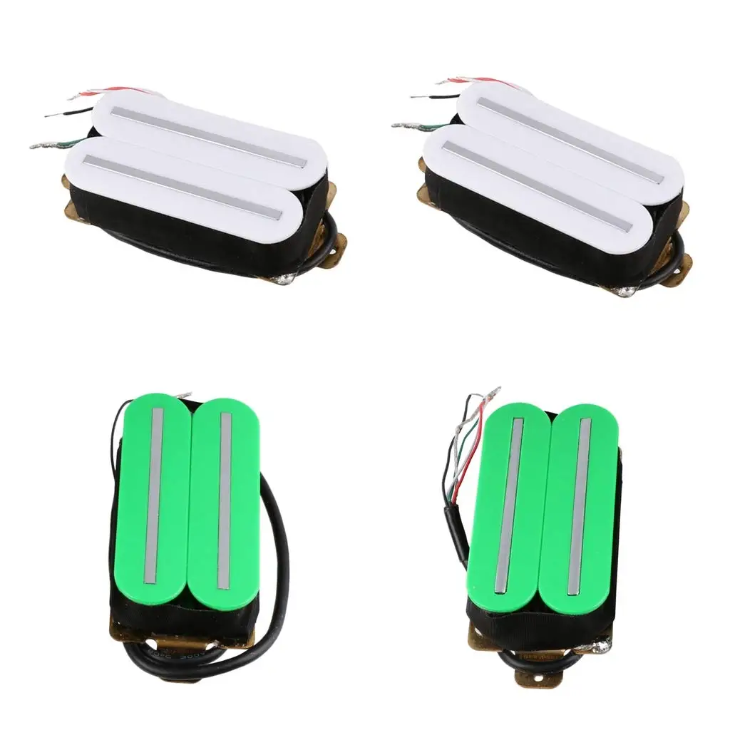 HOT 4Pcs двойной рельс Humbucker Humbucking пикапы для ST Gibson Les Paul электрическая гитара Часть