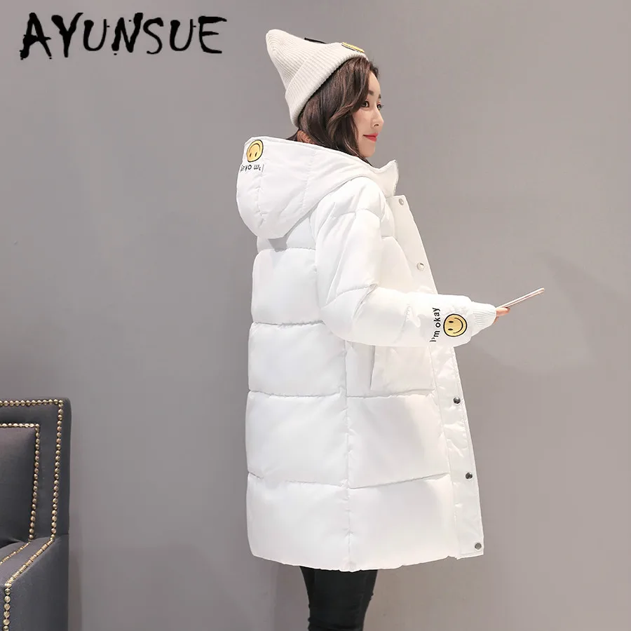 AYUNSUE зимняя куртка женская парка Kawaii длинное пальто Женская Корейская парка милые женские s куртки Abrigos Mujer Invierno 803 YY1495