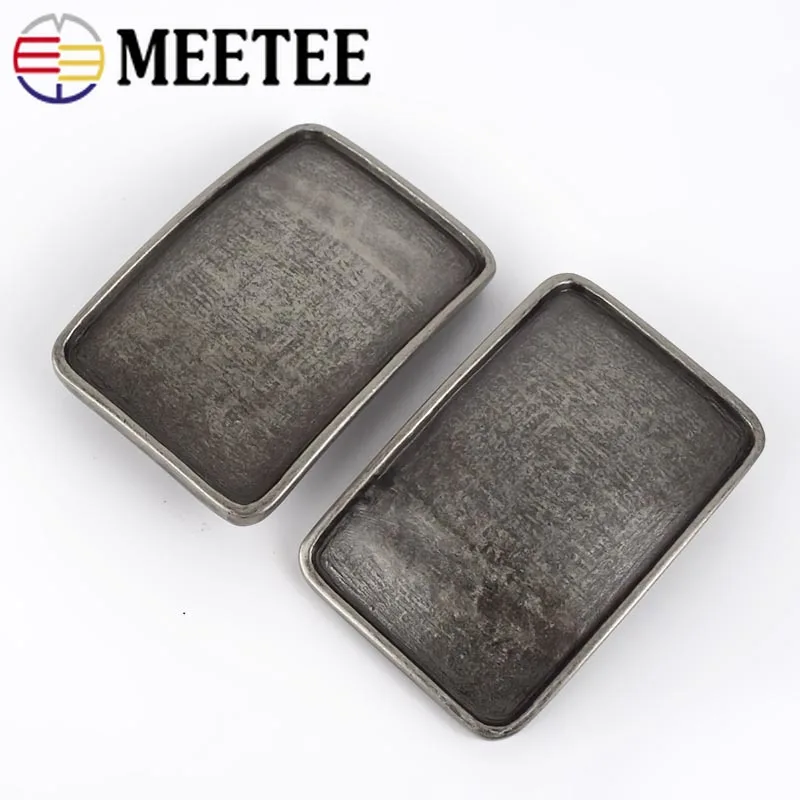 Meetee 46 мм 1 шт. винтажная Мужская пряжка для ремня ручной работы деловые ремни