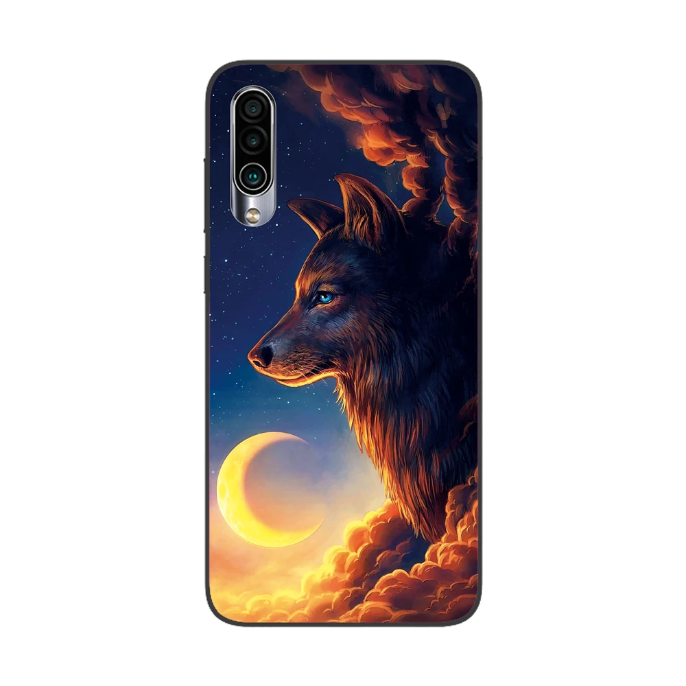 44 Силиконовый чехол GUCOON для Meizu 16Xs 6,2 дюймов, Мягкий защитный чехол из ТПУ для задней панели телефона, чехол-бампер с изображением волка розы - Цвет: 44