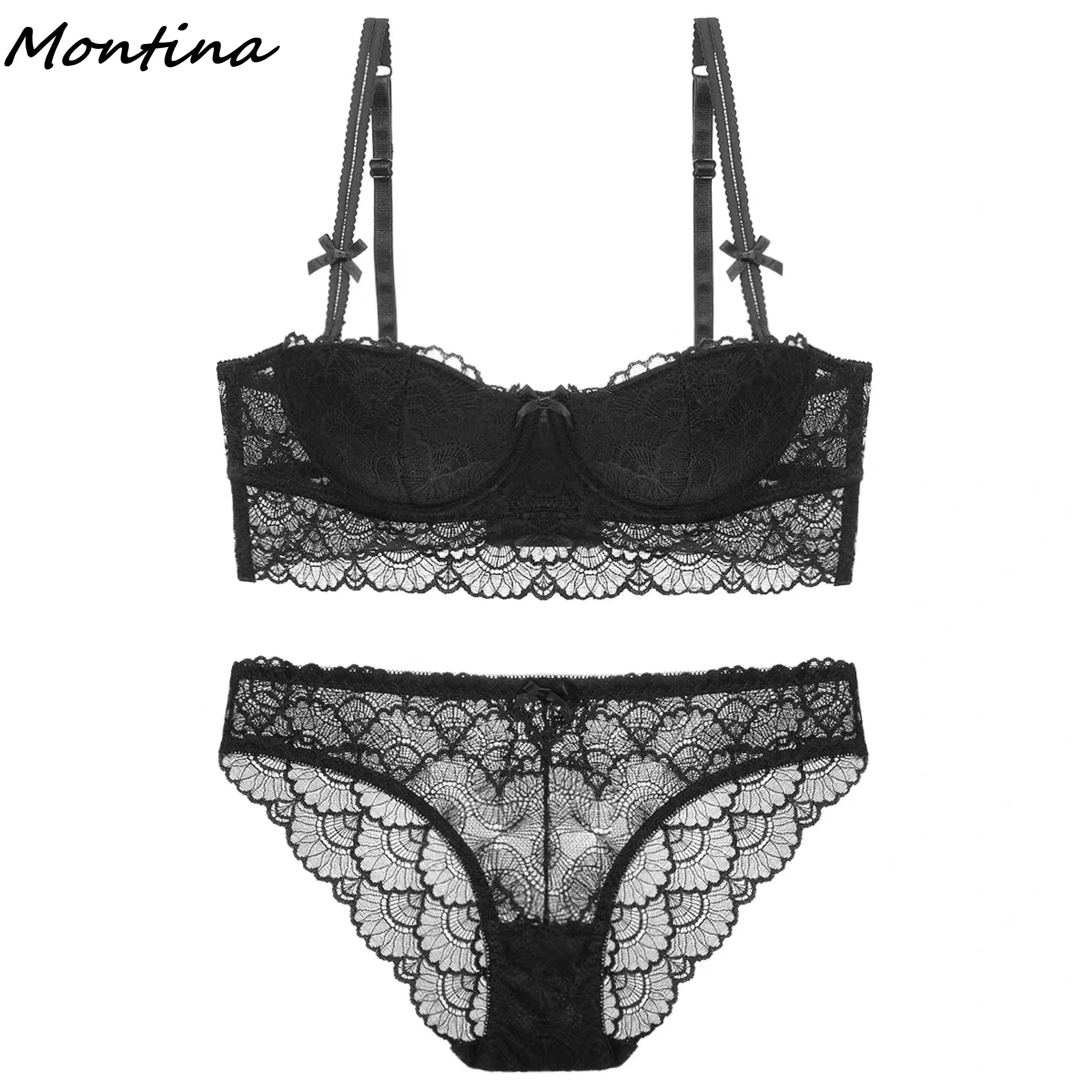 Комплект нижнего белья женский из бюстгальтера и трусиков|Комплекты белья| |