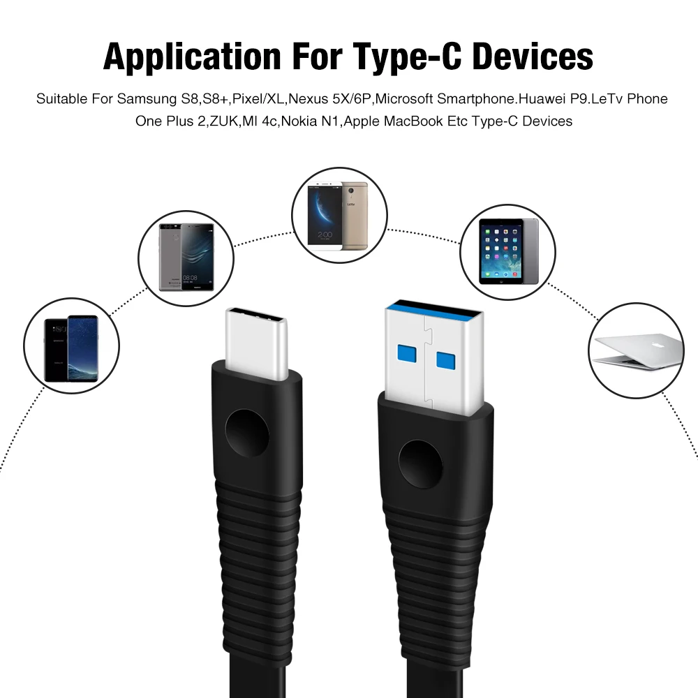 Фото Магнитный usb кабель 1 м для быстрой зарядки USB type C 3 0 магнитный телефонный передачи Магнитный usb кабель 1 м для быстрой зарядки USB type C 3 0 магнитный телефонный передачи
