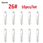 10 шт.лот NO. 26 Летающий ключ, лезвие откидного ключа, лезвие откидного ключа 26 #, удаленный Автомобильный ключ, Необрезанный брелок для дистанционного управления KD