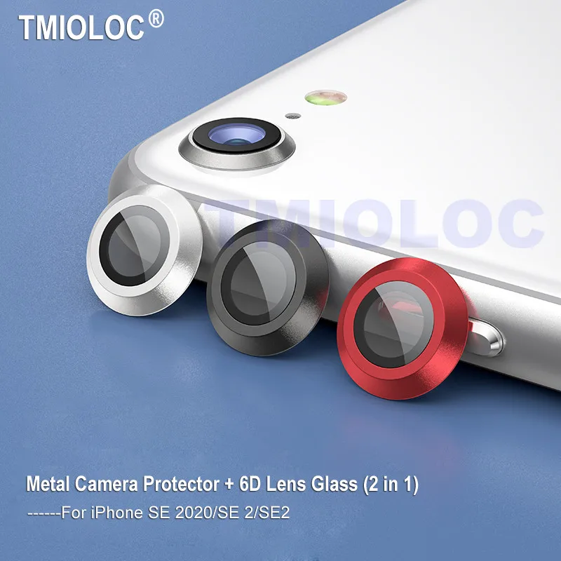 Металлический защитный чехол для объектива камеры телефона iPhone SE 2 SE2 +