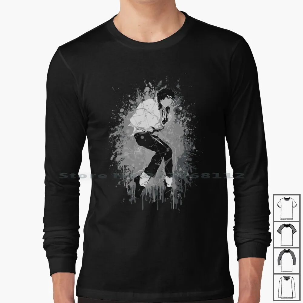 

Toe Stand-Splatter Black ( Michael Jackson ) Long Sleeve T Shirt Bad Dirty Diana Michael Jackson King Of Pop Moonwalk Crown
