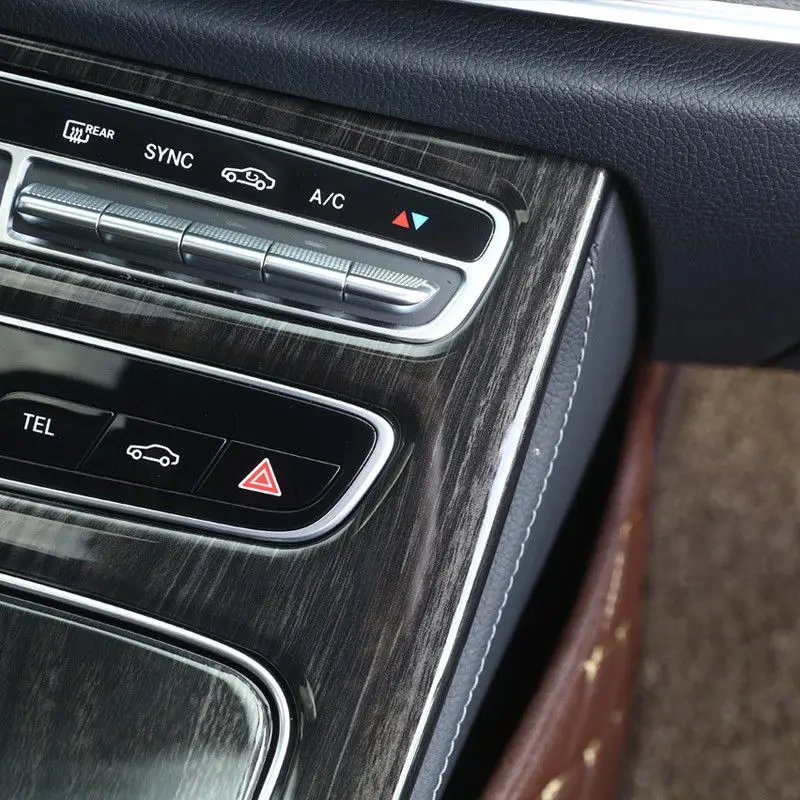 

Wood Trim Cover Grain Console For Mercedes Benz E-Class 2016-17 Latest