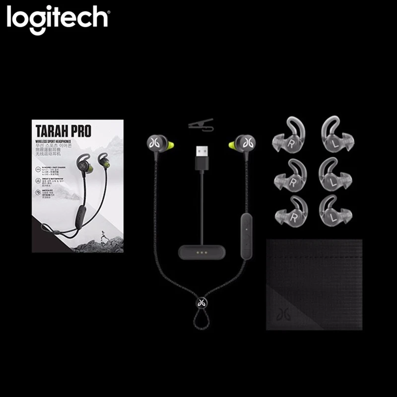 Беспроводные спортивные Eaphones Logitech Jaybird Tarah Pro Bluetooth 5 0 для пробежек безопасные