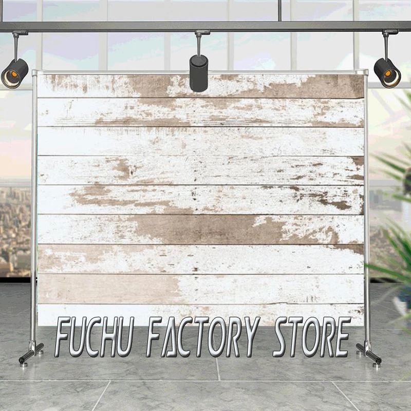

Vintage Style Old Wood Studio Photography Background Cloth Nostalgic Friends Party Decoration Children Photos Digital Backdrop