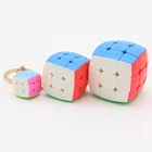 Мини-брелок YongJun, 3x3x3, волшебный куб, скоростной пазл, образовательные игрушки, 2,0 см, 3,5 см, 4,5 см, 3x3x3 кубик рубик