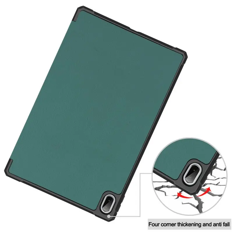 

For Lenovo Tab P11 Plus TB-J607F Tablet Soft Cover Shell For Xiaoxin Pad Plus TB-J606F Stand Smart Flip PU leather Folding Case