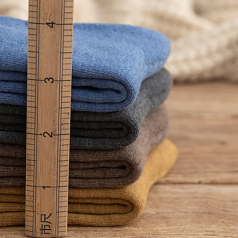 Мужские шерстяные носки 3 пар/компл. зимние теплые супер плотные бархатные