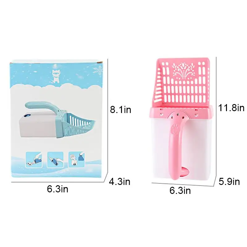 Ковш для кошачьего туалета съемная лопатка котенок с ведром практичные