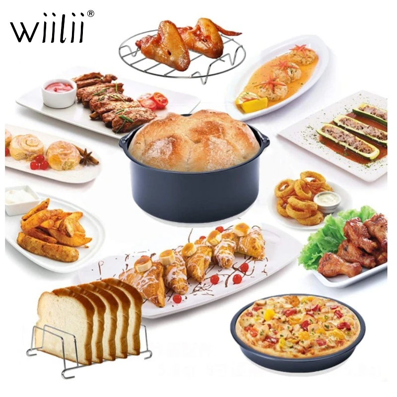 Wiilii 12 шт. 8 дюймовые аксессуары для фритюрницы совместимы с фритюрницей духовкой