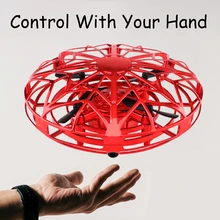 Hot Sale Mini Drone UFO Hand Operated RC Helicopter Quadrocopter Dron Infrared Induction Aircraft Fl