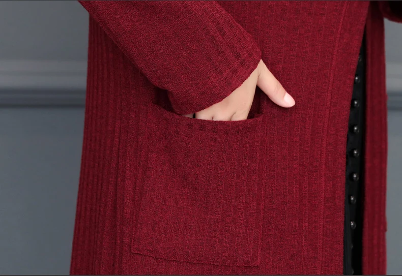 

Loose Large Size Sweater Women Spring Autumn Shawl Mid-lenth Thin Cardigan Sweater Tops Long-sleeved Casual Outside Sweater A235