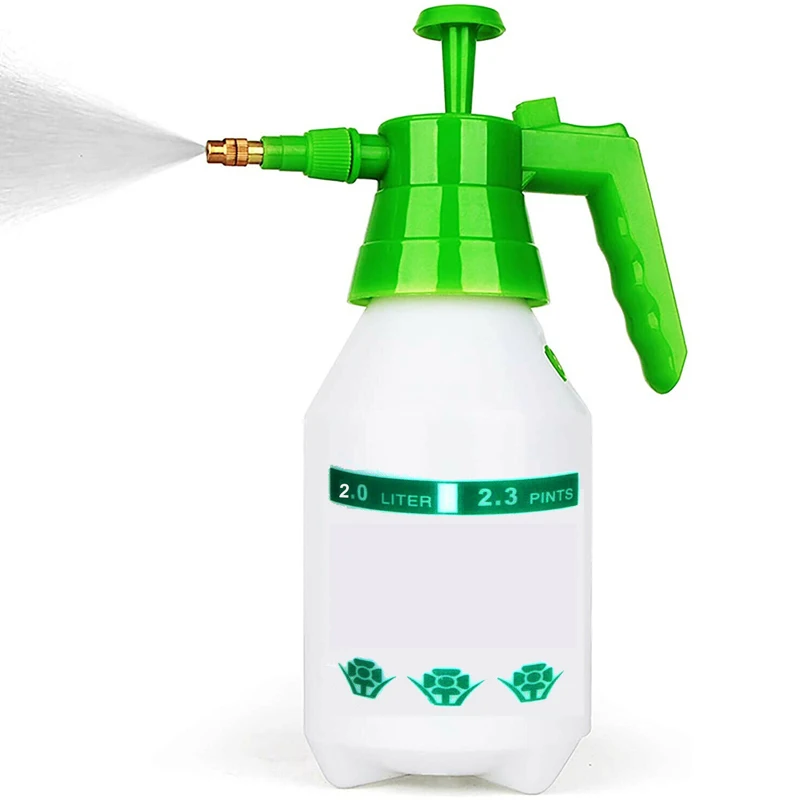 

1pc New 2L Garden Pressure Spray Bottle Watering Irrigation Spraying Can Portable Hand Pump Sprayer Weed Chemical