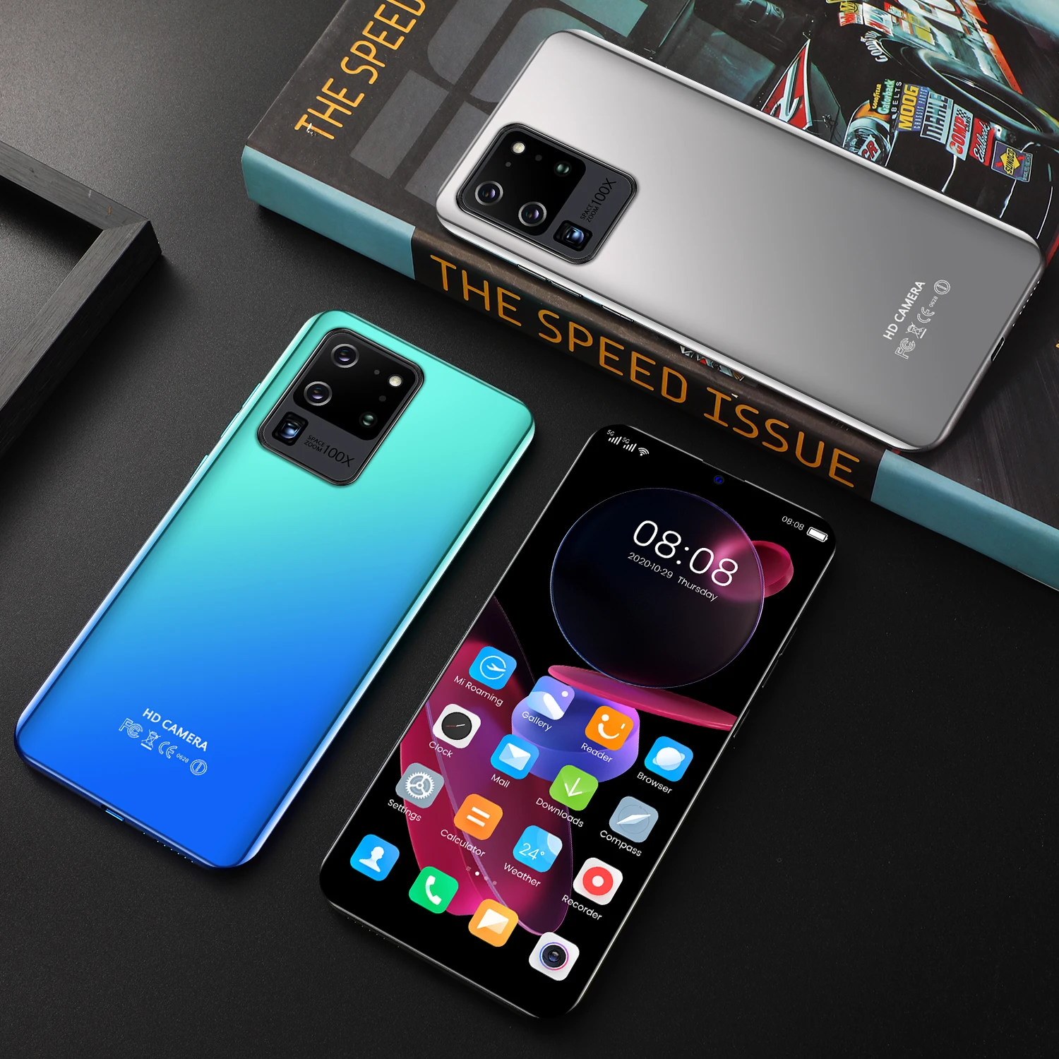 

Global Version Galxy S60 Pro 12+512GB Smartphone 7.1''HD Screen Mobile Phone 5600mAh Battery 32+48MP Camera Cellphone Face ID