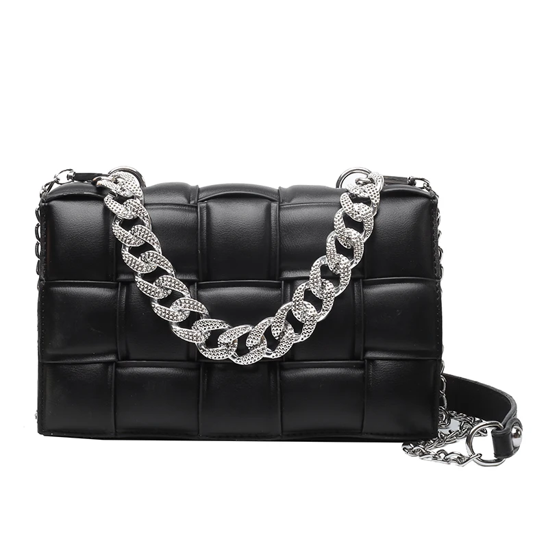 

Plaid Square Messenger Bags 2021 Fashion New High Quality PU Leather Women's Designer Handbag Retro Casual Shoulder Handbags