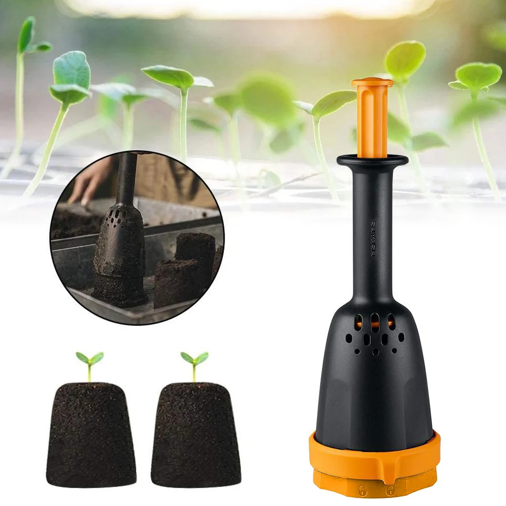 

Soil Block Maker Seedling Growing Soil Molding Machine Plastic Ventilation Plunger Mold Manual Seedling Growing Soil Blocker