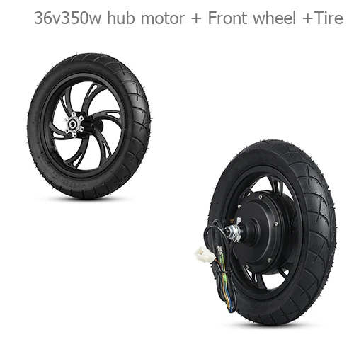 36V350W tire set 12 дюймов BLDC ступица мотора скутера колеса 48 в 500 Вт бесщеточный не-Шестерня Мотор Ступицы 36 В 350 Вт E велосипед мотор колеса для электрического скутера Ebike - Цвет: 36V350W tire set