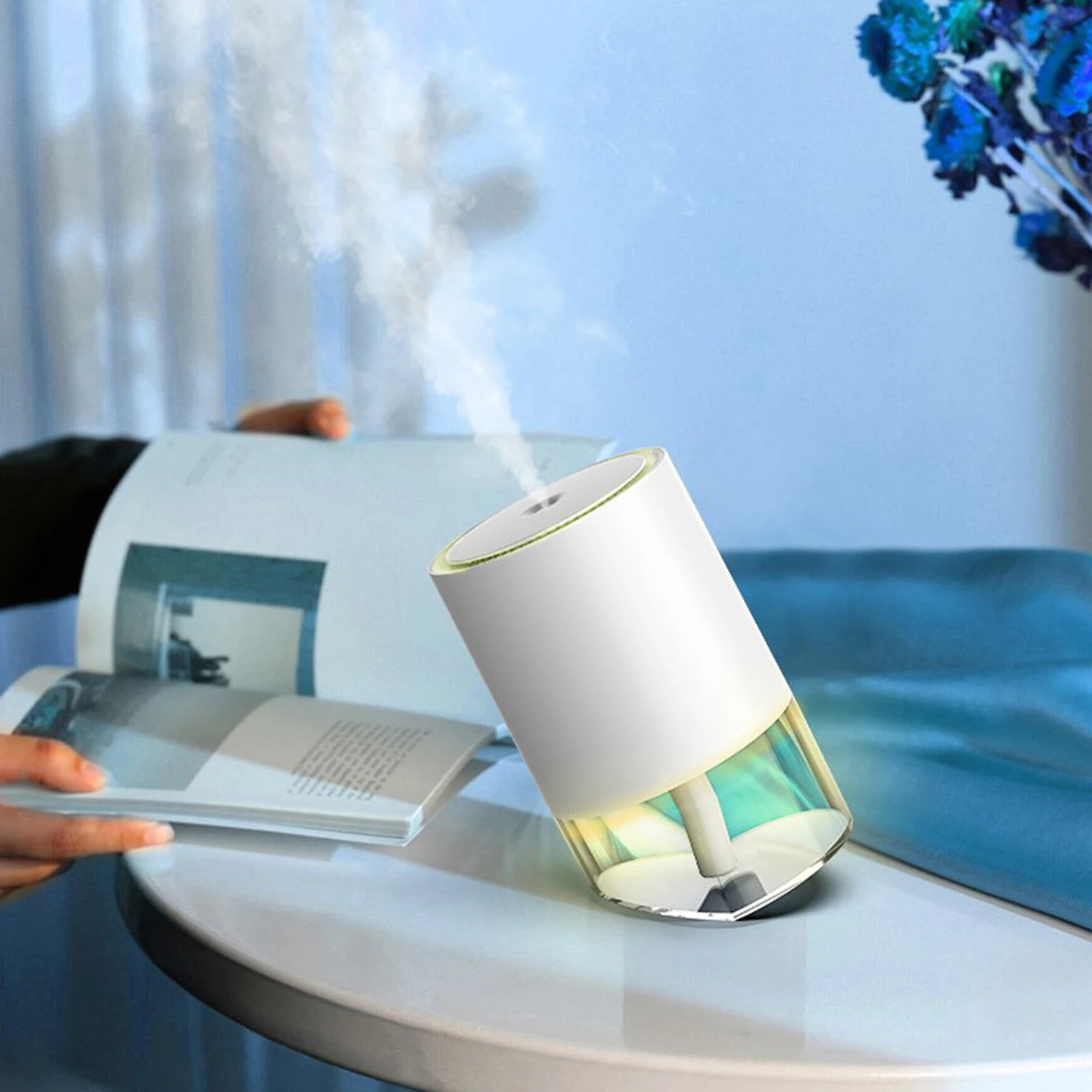 

USB Portable LED Mist Sprayer Face Mist Spray Skin Care Air Humidifier for Home Office Outdoor Hydrating