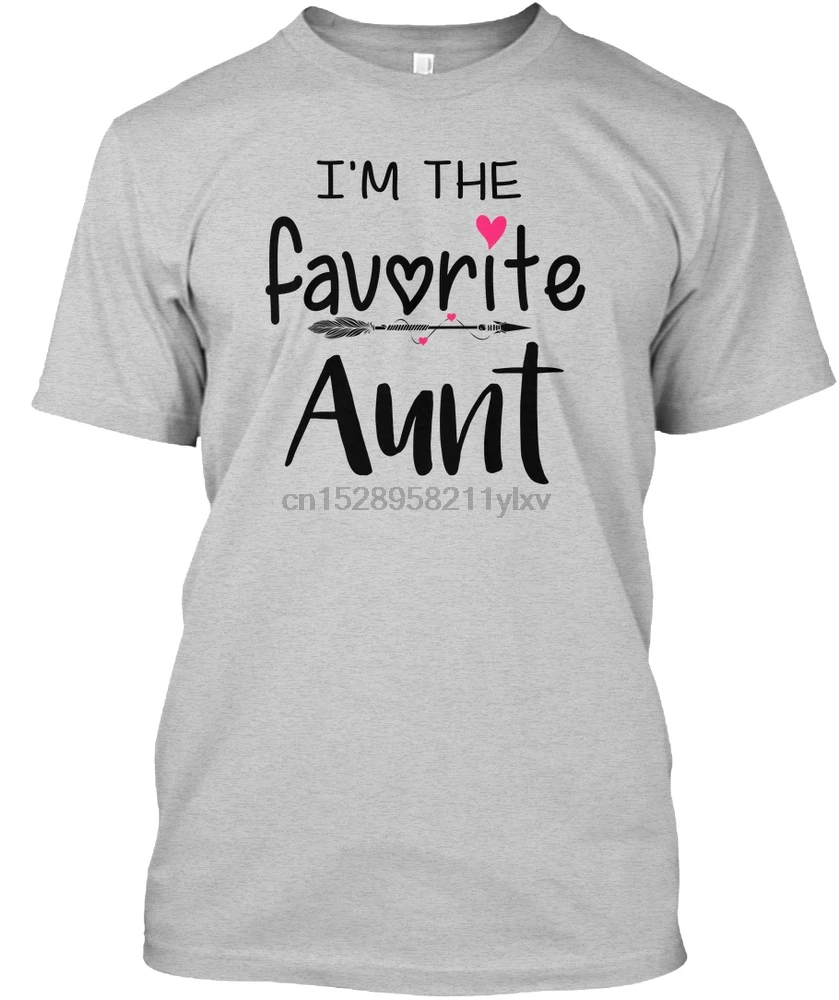 Мужская футболка с надписью I'm the favorite aunt tanks женские футболки - купить по