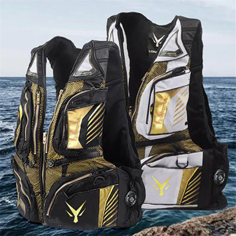 LONSIDA спасательный жилет для рыбалки портативный плавающий профессиональный