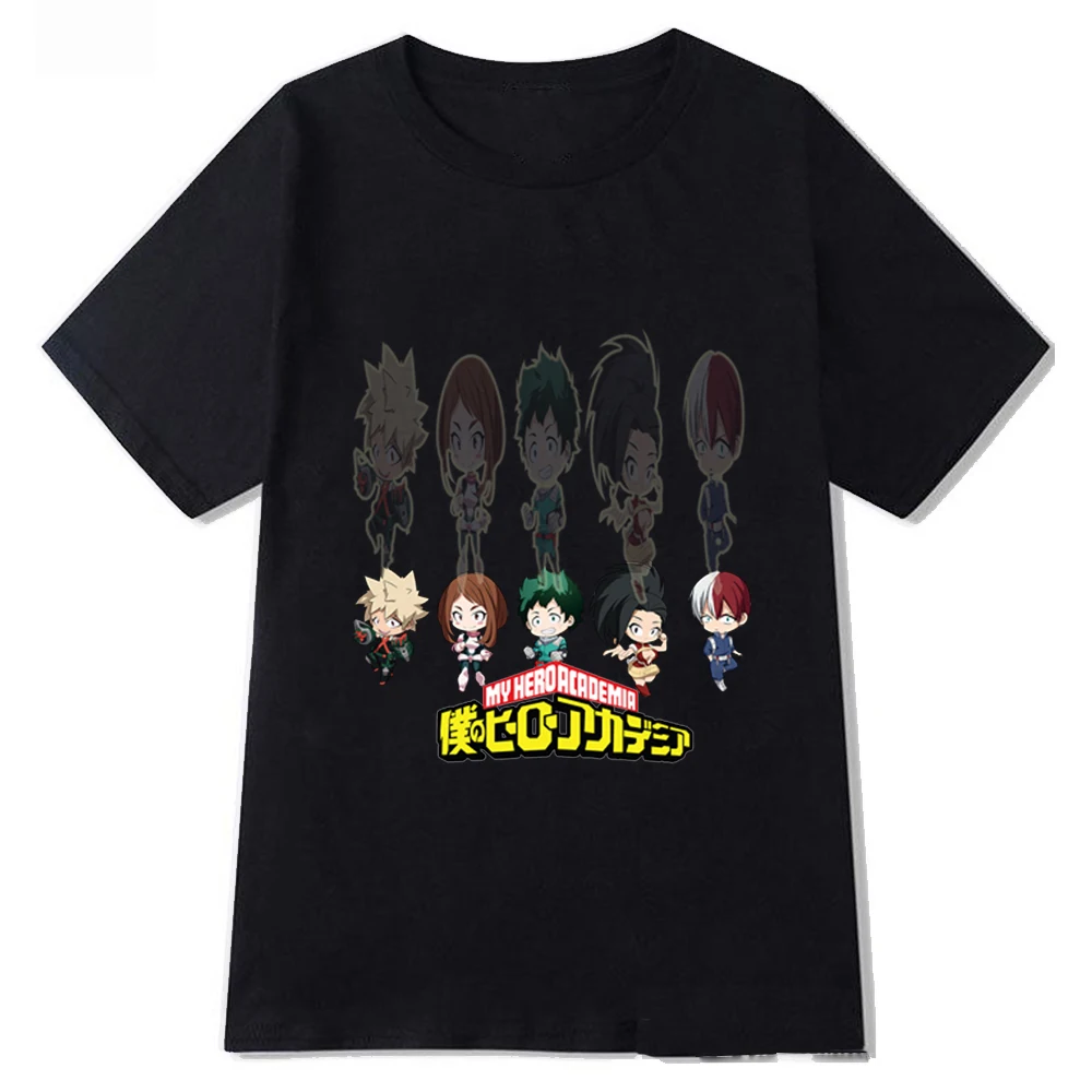 

Женская футболка в стиле аниме Harajuku My Hero Academia, забавная футболка, милый топ в стиле аниме, женская футболка, футболка друзей
